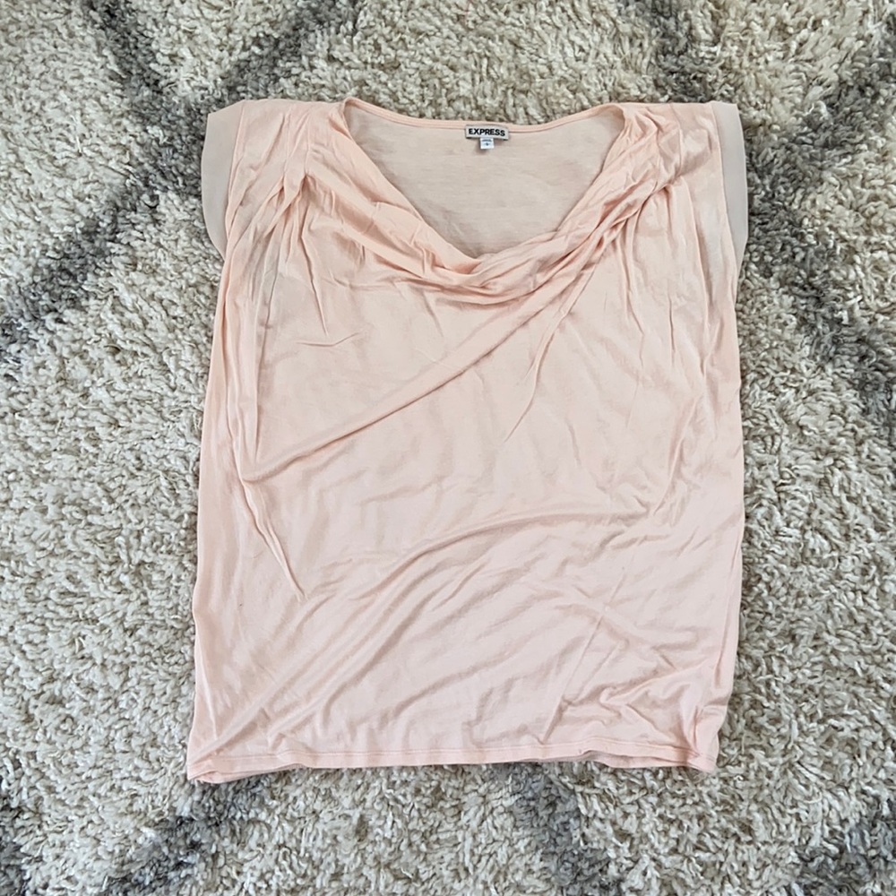 Express cowlneck top